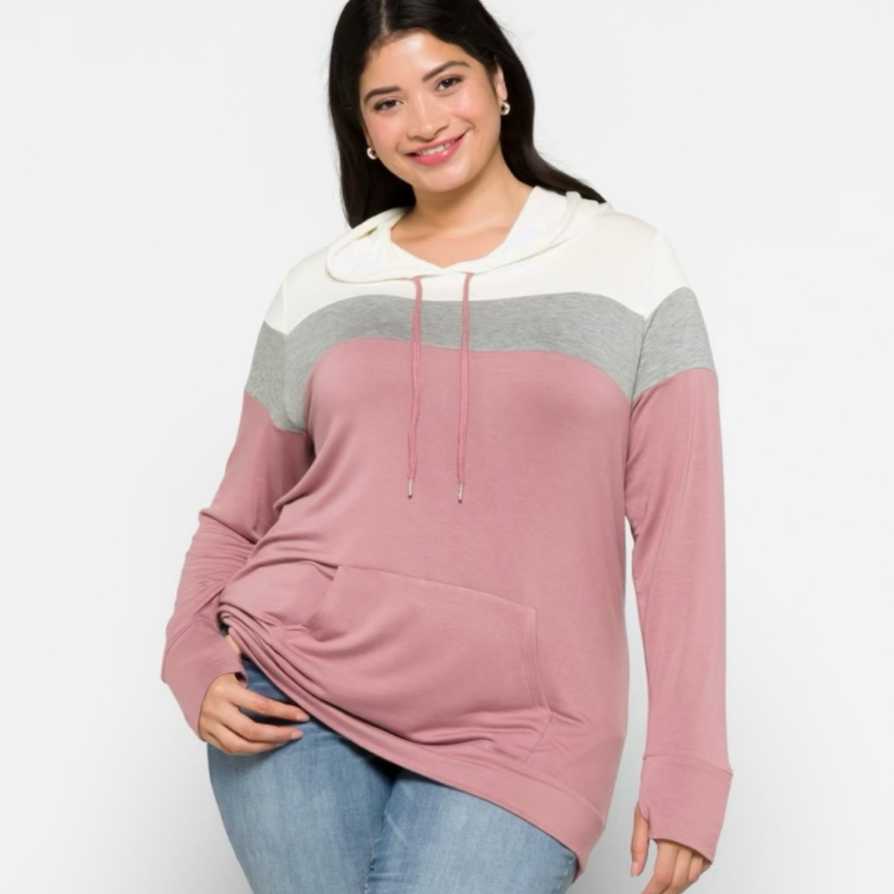Market & Spruce Brena French Terry Hoodie 2XL